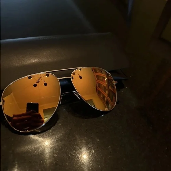 Saint Laurent Gold Aviators